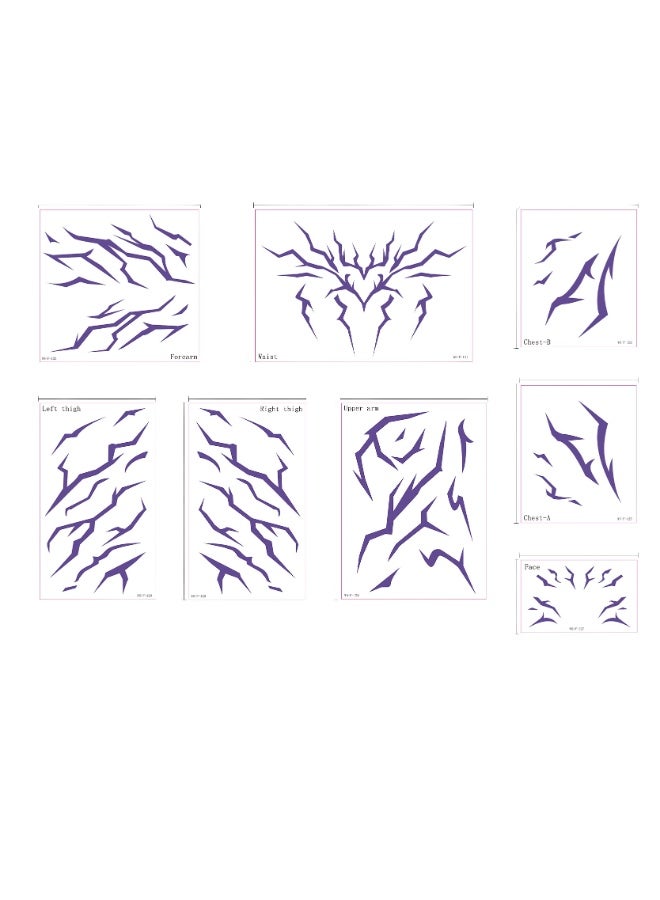 general KPop Demon Hunters two-dimensional cartoon anime cos tattoo stickers a gift for fans who love role-playing - Image 1