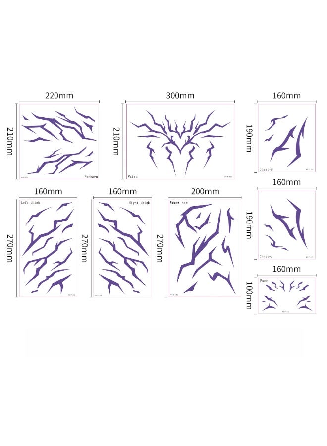 general KPop Demon Hunters two-dimensional cartoon anime cos tattoo stickers a gift for fans who love role-playing - Image 4