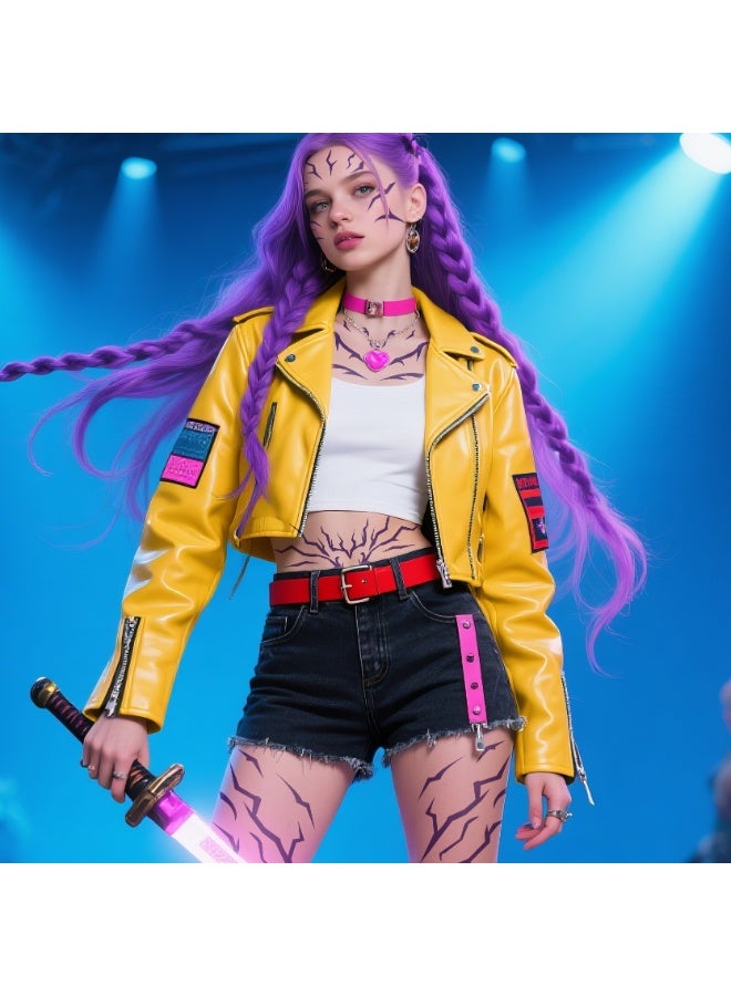 general KPop Demon Hunters two-dimensional cartoon anime cos tattoo stickers a gift for fans who love role-playing - Image 2