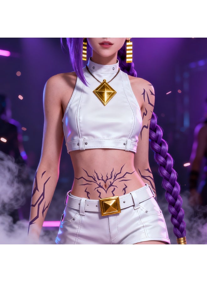 general KPop Demon Hunters two-dimensional cartoon anime cos tattoo stickers a gift for fans who love role-playing - Image 3