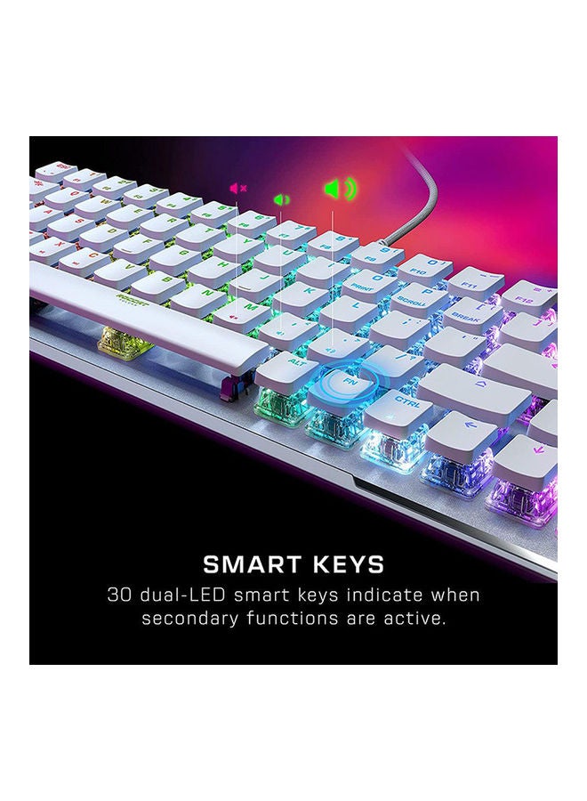 TURTLE BEACH Roccat Vulcan II Mini US Layout Linear red switch Gaming keyboard - White - Image 3