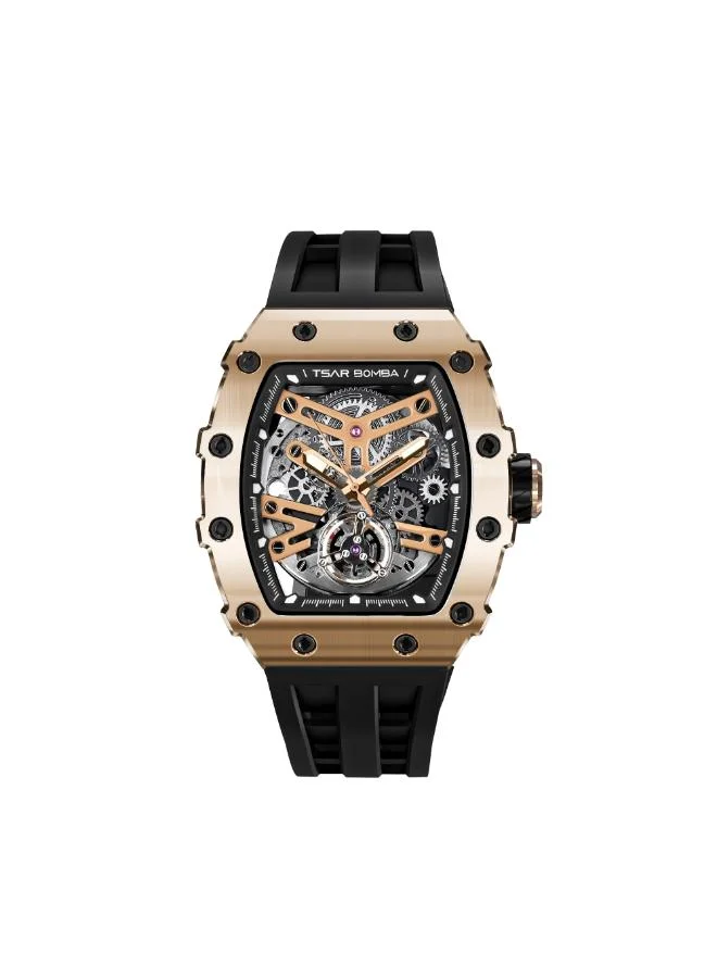 TSAR BOMBA Men's Silicone Automatic Watch TB8208A-16 - 43.5*50.5 mm