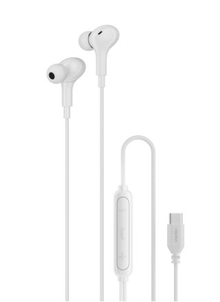 White - Stereo Bass Type-C - Canalphones
