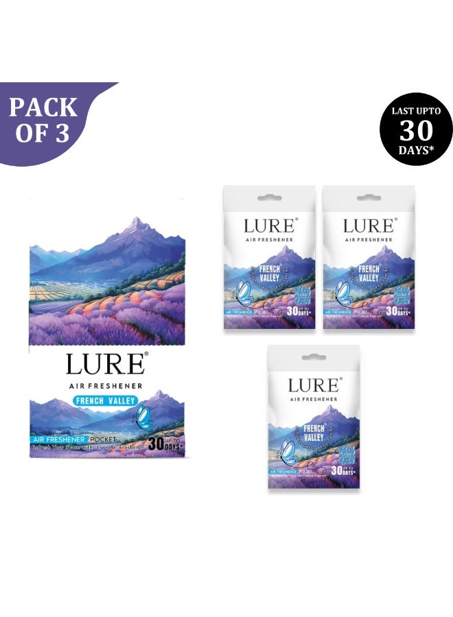 لور معطر جو LURE جل للجيب للحمامات والمراحيض والمنازل | حماية من الجراثيم | يدوم حتى ٣٠ يومًا - فرينش فالي ١٠ غرام (عبوة من ٦ قطع) - Image 1