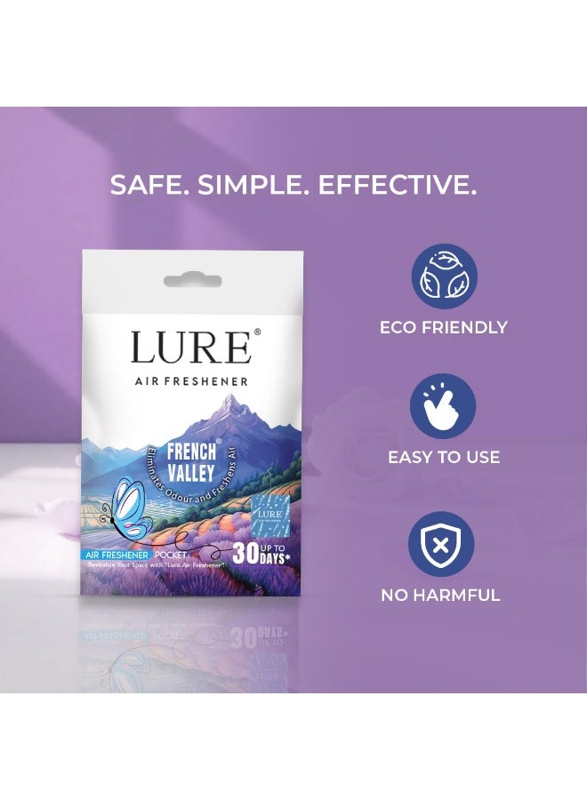 لور معطر جو LURE جل للجيب للحمامات والمراحيض والمنازل | حماية من الجراثيم | يدوم حتى ٣٠ يومًا - فرينش فالي ١٠ غرام (عبوة من ٦ قطع) - Image 4