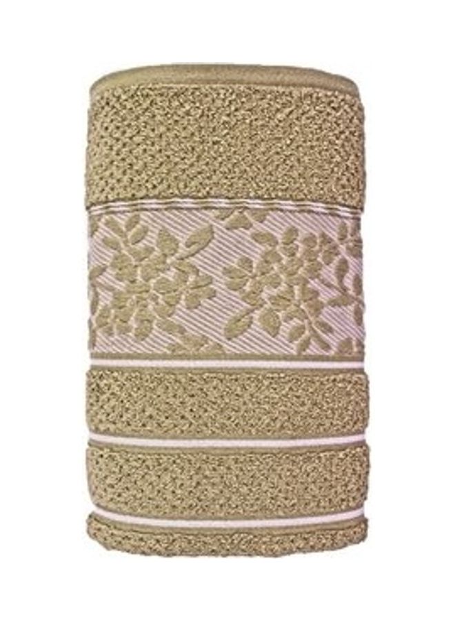 NIBEMINENT Egyptian Face Towel Brown/White 50×90cm  - Image 2