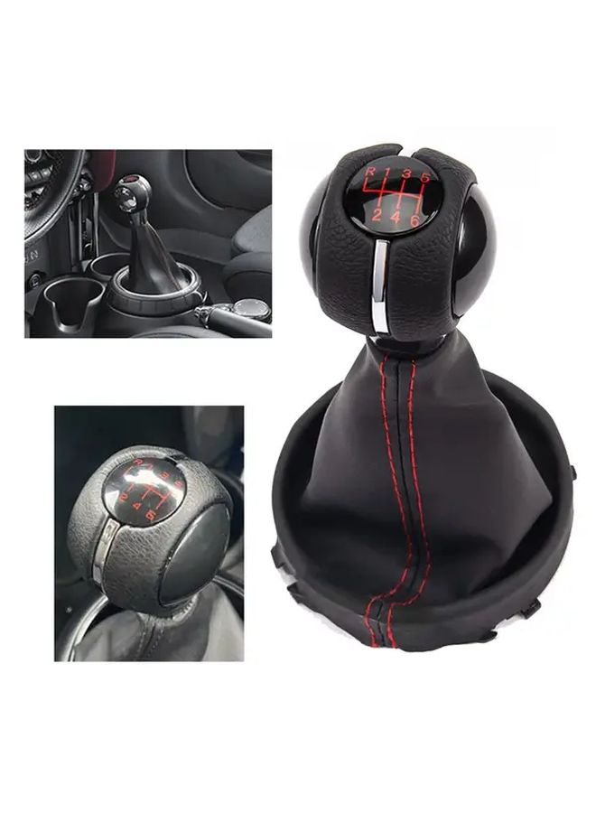1 قطعة من غطاء حماية أحمر لمقبض تغيير السرعات بـ 6 سرعات لطراز COOPER S F54 F60 - Image 2