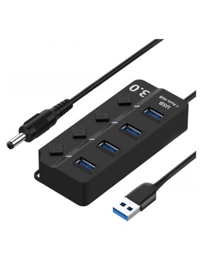 High-speed Four Or Seven Ports USB3.0HUB Hub Independent Button Switch 1USB3.0+3OR6USB2.0 Bare Metal-Number Of Interfaces:30CM Long 1USB3.0+3USB2.0 - Image 2