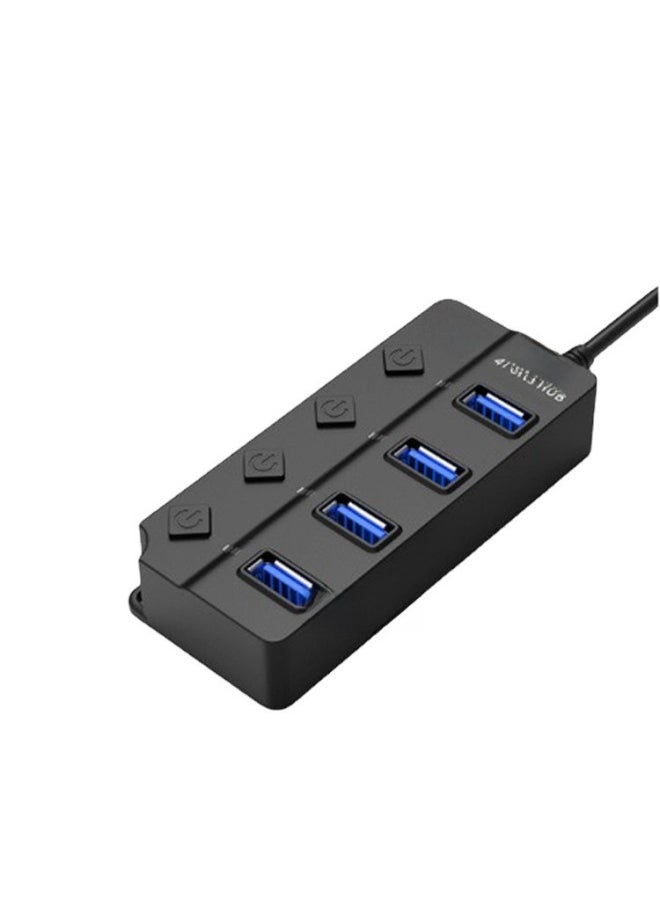 High-speed Four Or Seven Ports USB3.0HUB Hub Independent Button Switch 1USB3.0+3OR6USB2.0 Bare Metal-Number Of Interfaces:30CM Long 1USB3.0+3USB2.0 - Image 5