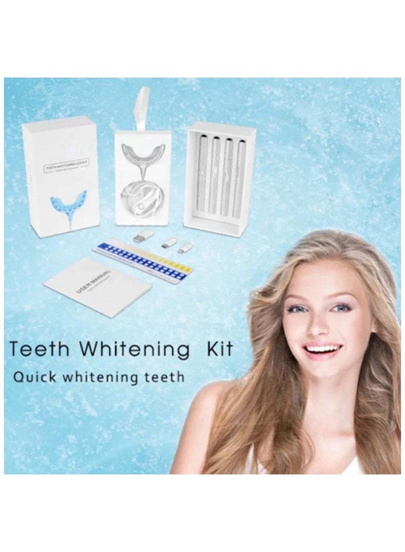 general Teeth Whitening Gel with LED Accelerator Light and Tray Teeth Whitening With 4 Types USB ports - Image 4