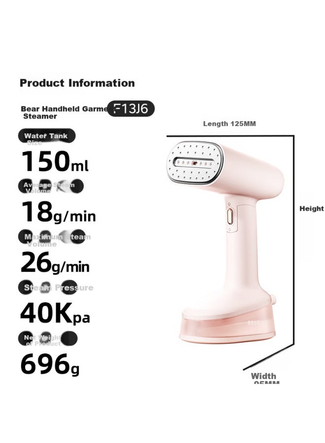 Bear Handheld Garment Steamer Portable Steam Iron Electric Iron Foldable Hanging Iron Small Ironing Machine For Home Travel Dormitory Clothes Ironing Artifact Gtj-f13j6