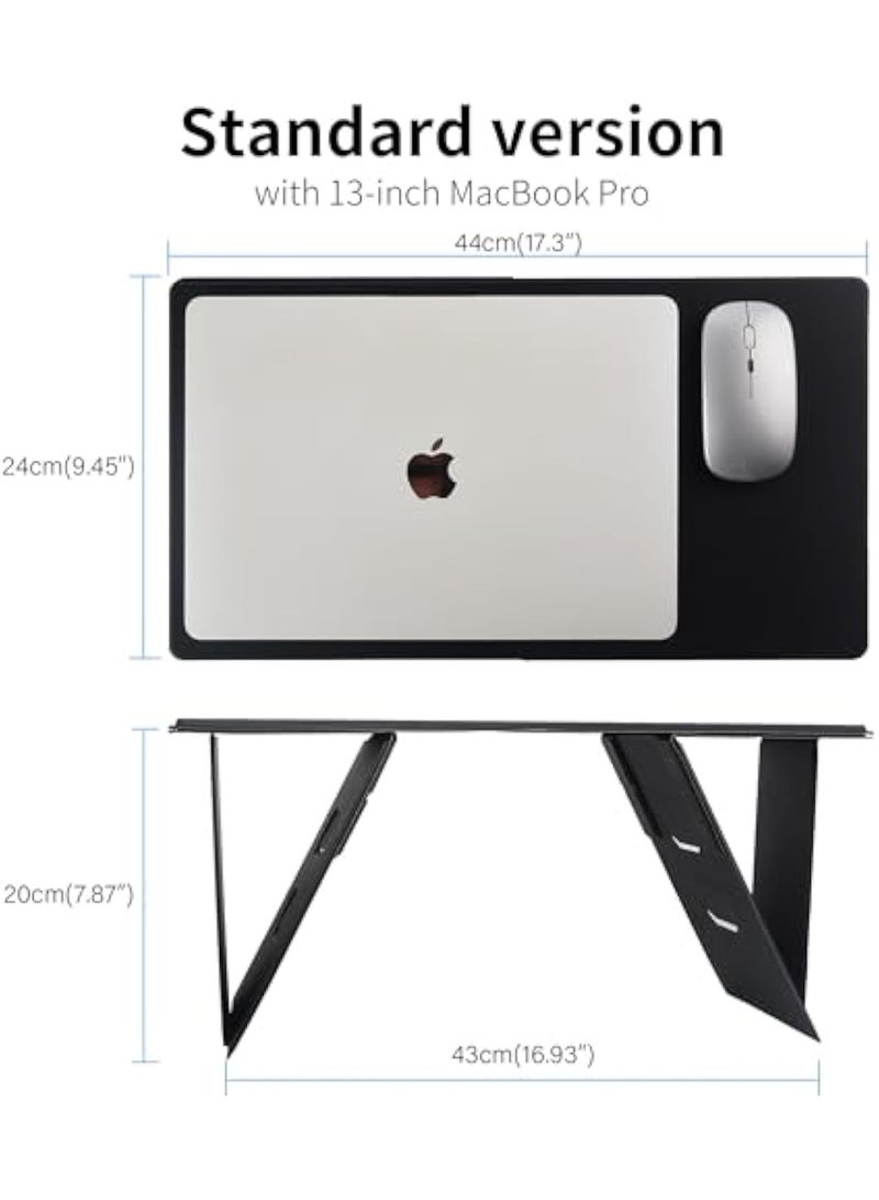 Arabest Foldable Laptop Desk, Height & Angle Adjustable Laptop Stand for Bed,Foldable Lap Desk for Couch Sofa Chair Floor Desk for Women, Kids, Students - Image 2