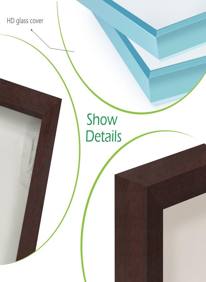 FrameWorks Mahogany Wooden Shadow Box Frame - 8.5' x 11' Display Case with Soft Felt Back, Tempered Glass, White Ball Push Pins - Image 4