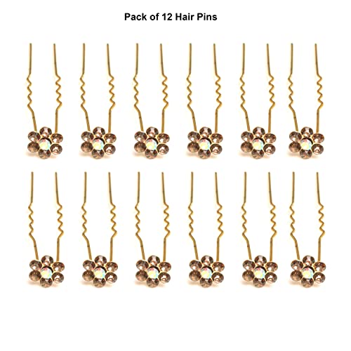 Paradise® Hair Pins For Women/Bridal Hair Accessories For Women And Girls/Juda Pins For Women (Full Golden) - Image 4