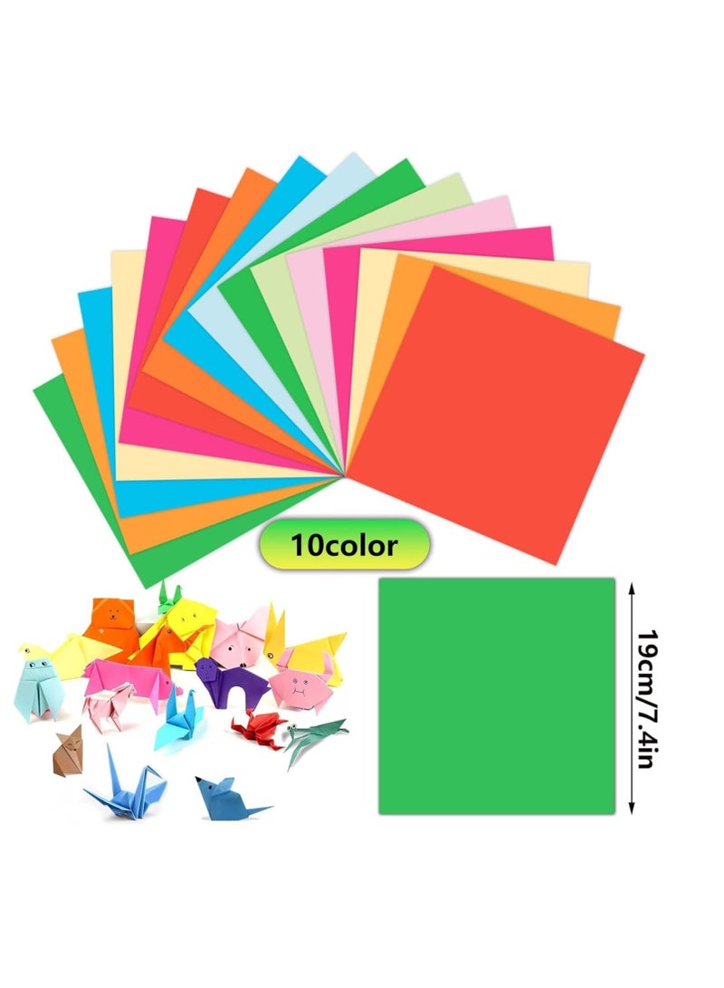 Flamingo Colorful Kids Origami Kit, Craft Origami for Kids, 100 Vivid Origami Pattern Art Project Kit, Origami Project Teaching Origami Book for Beginners Training Craft - Image 3