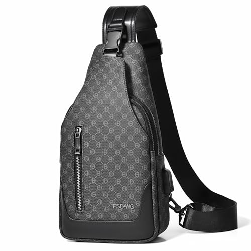 FSD.WG FSD. WG sling Backpack for Men Chest Bag Crossbody Shoulder Bags Travel Hiking Bag Purse for Men with Water Resistant - Image 1