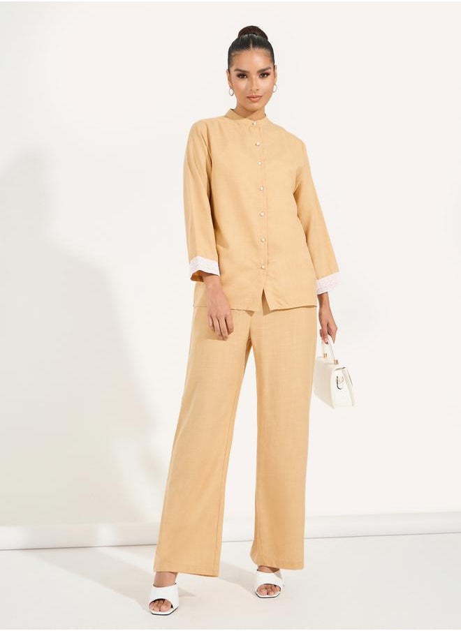 Mandarin Collar Shirt & Straight Pants Modest Set - pzsku/ZA5411A35CBF26BBD03F4Z/45/_/1728386985/a52f0040-44e2-496c-a4e8-66d56c03ab03