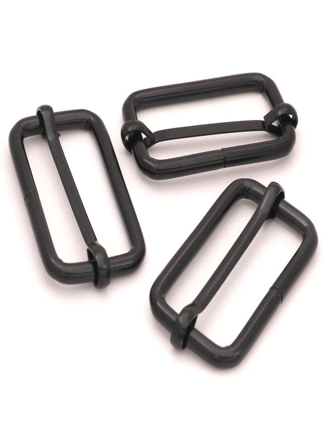 BIKICOCO Metal Slide Adjuster Buckle Tri-Glides with Movable Center Bar, for Straps, 1.5 x 0.8 Inch, Black, Pack of 20 - Image 3