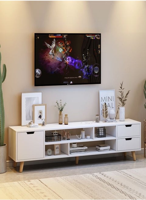 Wooden TV Stand Modern TV Cabinet TV Table Multifunctional Storage Cabinet for Living Room