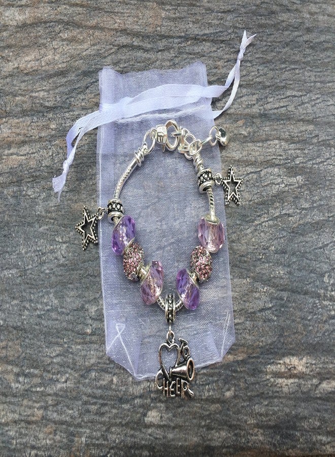 إنفينيتي كوليكشن مجموعة إنفينيتي - سوار التشجيع من باندورا - مجوهرات التشجيع، إكسسوارات هدية رائعة لا تفقد بريقها للمشجعات، سوار قابل للتعديل - Image 3