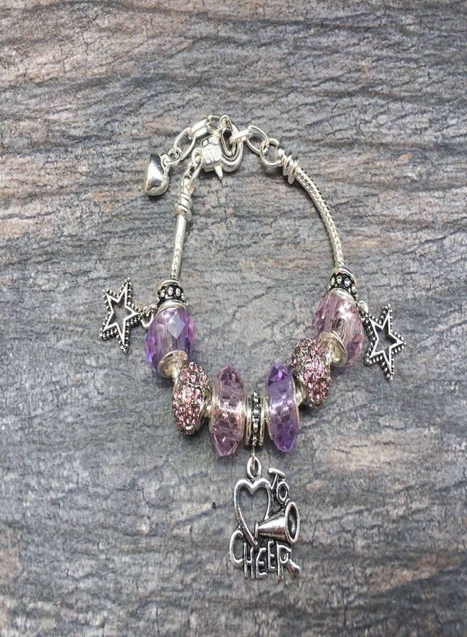 إنفينيتي كوليكشن مجموعة إنفينيتي - سوار التشجيع من باندورا - مجوهرات التشجيع، إكسسوارات هدية رائعة لا تفقد بريقها للمشجعات، سوار قابل للتعديل - Image 4