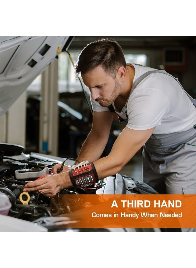 سوار معصم مغناطيسي، هدايا رجالية، هدايا عيد الميلاد، هدايا الفيل الأبيض، بوليستر، منظم أدوات - Image 4