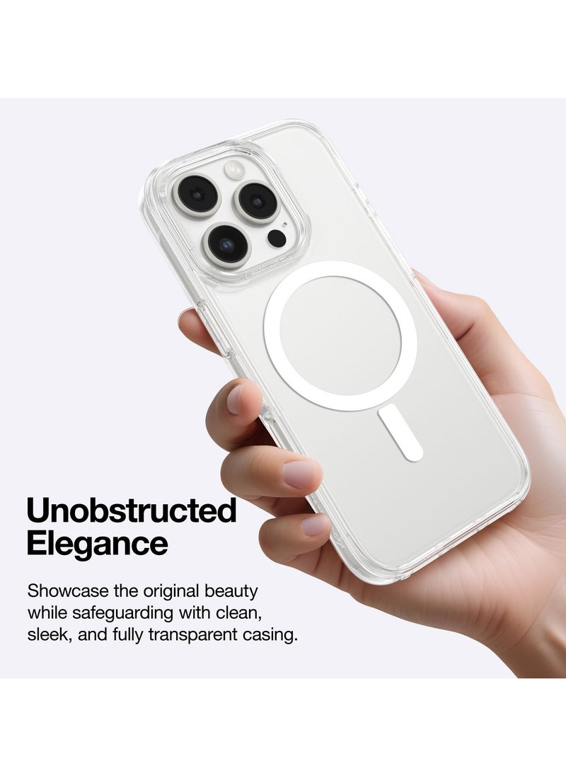 AMAZINGthing MINIMAL MAG Magnetic [6.6Feet] Drop Proof for iPhone 16 Pro MAX Case Cover Compatible with MagSafe - Clear  - Image 2