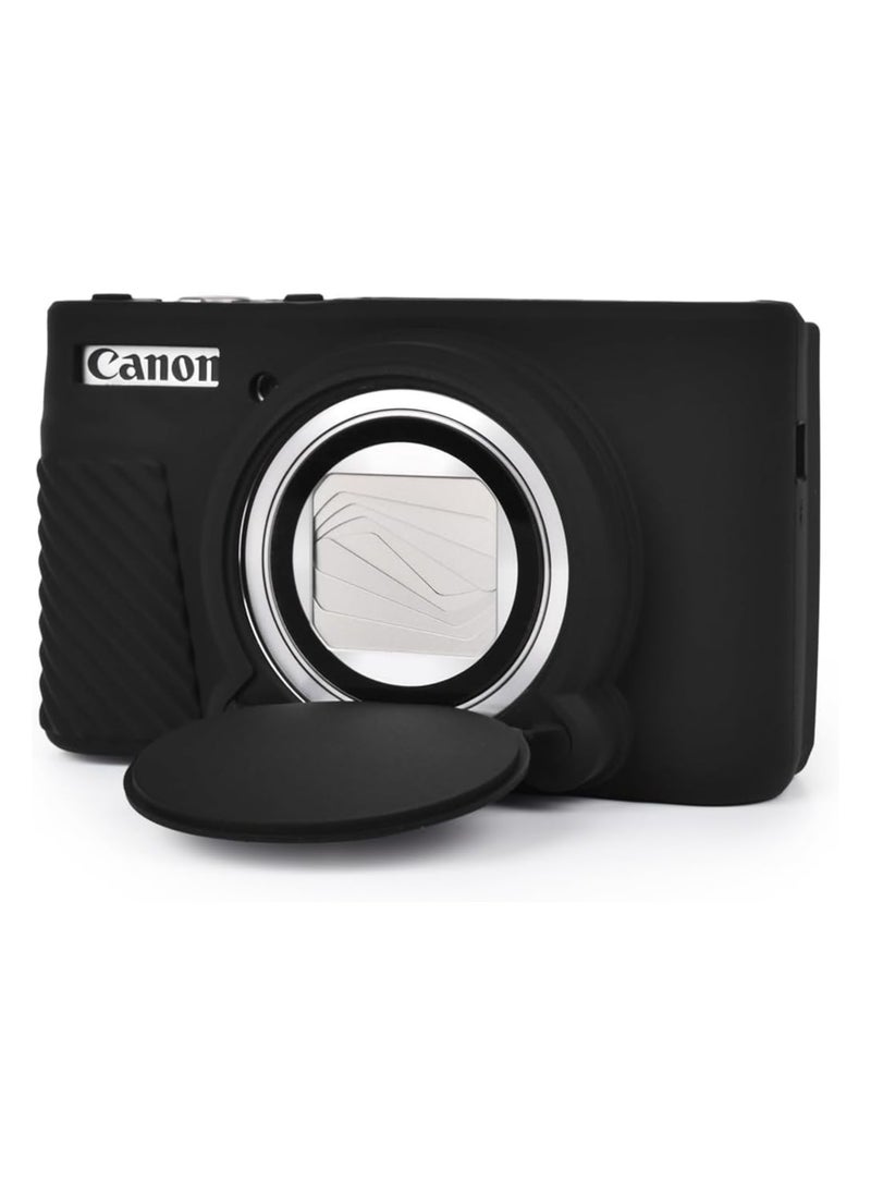 OCTOBER حقيبة كاميرا Canon SX730 SX740، حقيبة سيليكون ناعمة لكاميرات Canon PowerShot SX740/SX730 HS – غطاء خفيف الوزن فائق الرقة، مقاوم للخدوش  - Image 1