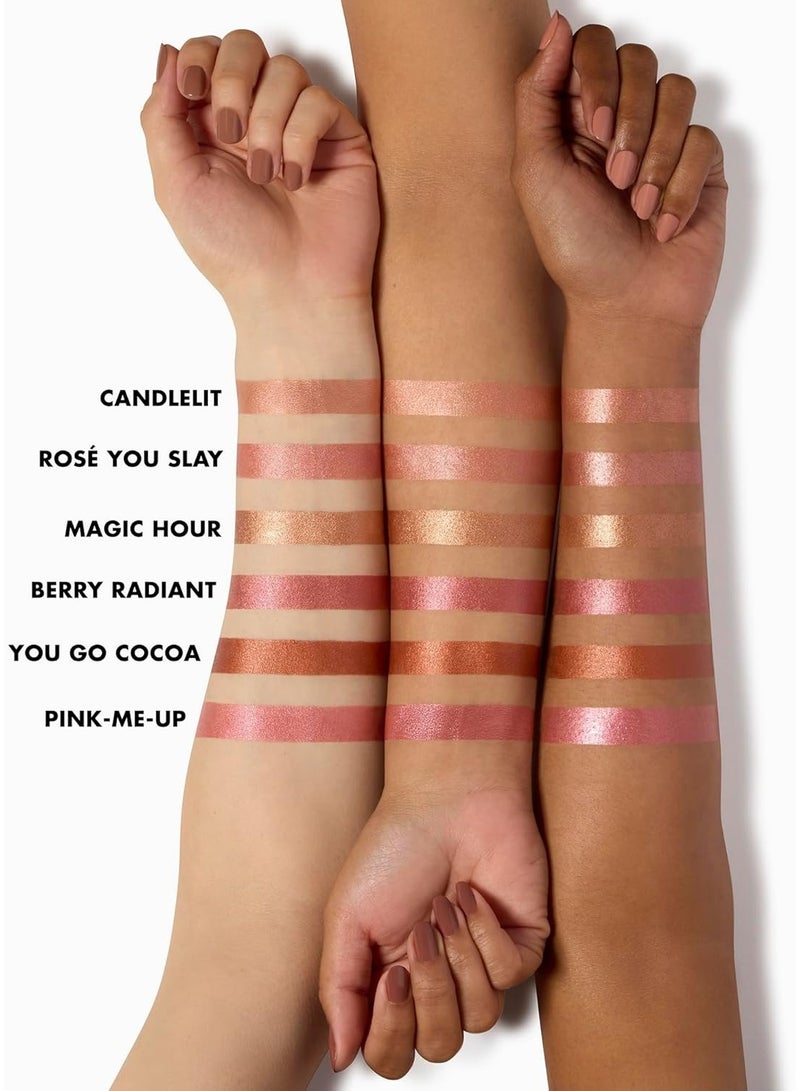 elf Halo Glow Blush Beauty Wand, Liquid Blush Wand For Radiant, Flushed Cheeks, Infused With Squalane, Vegan & Cruelty-free, You Go Cocoa - Image 2