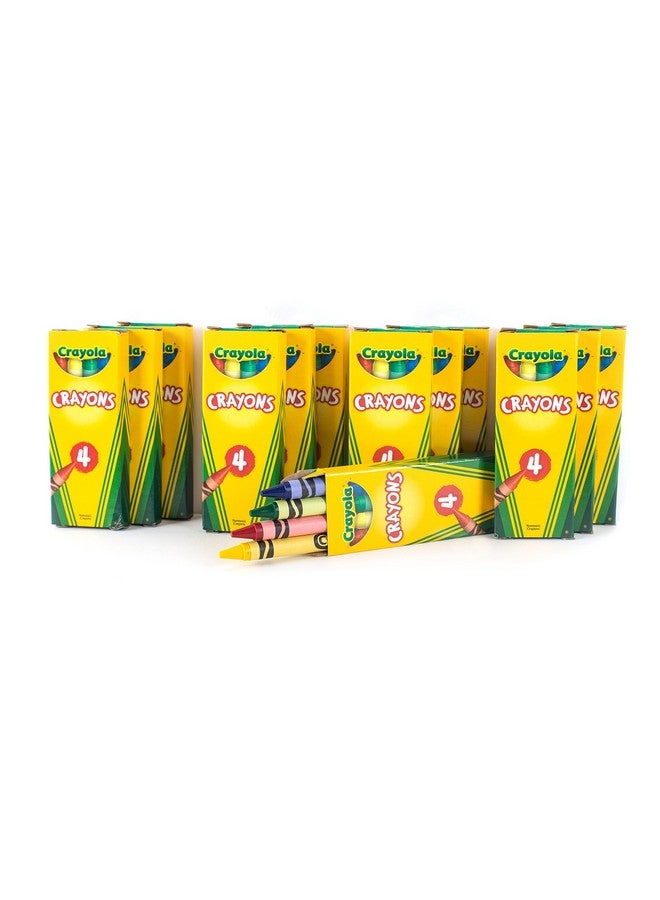 Crayola 12 Boxes 4-ct. Crayon Party Favor Pack Colors