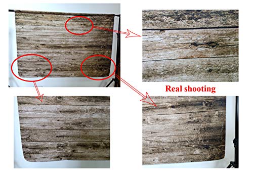 Kate 7x5ft Microfiber Rustic Wood Texture Backdrops for Photoshoot Vintage Wooden Wall Photo Background Adults Kids Portrait Backdrop Props - Image 4