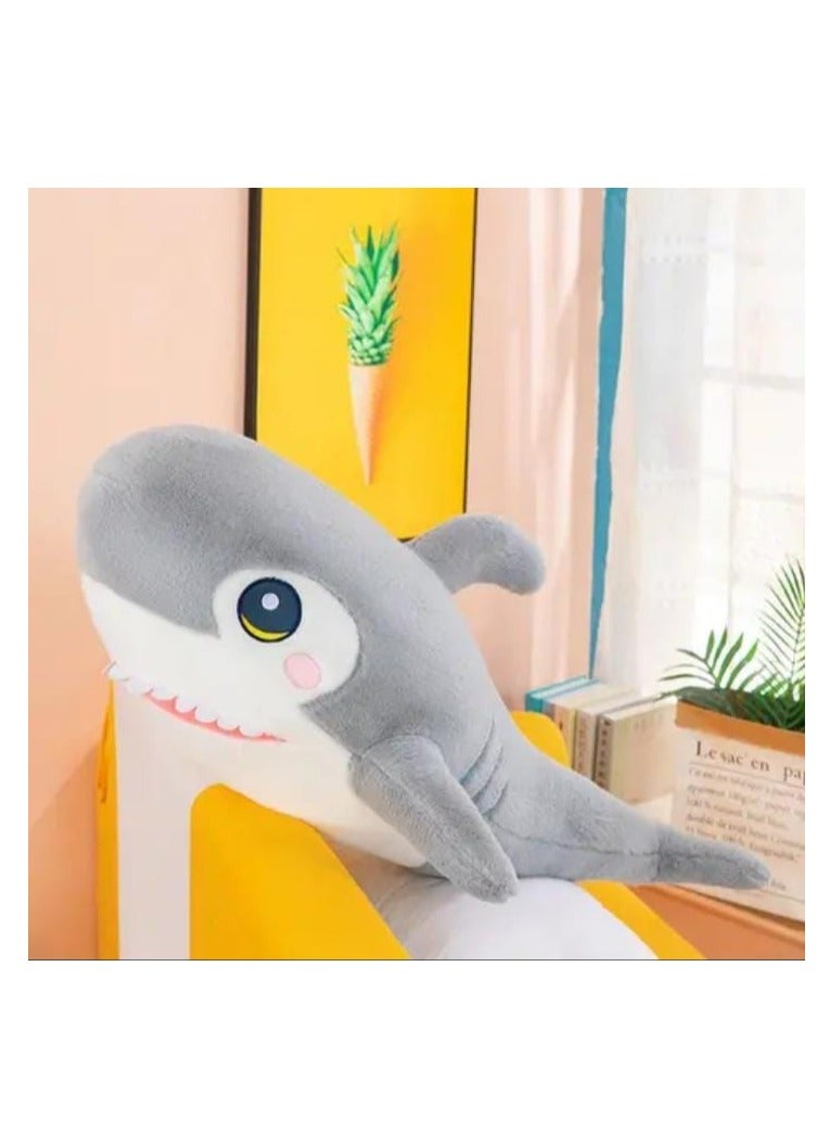 Magnolia Soft fur shark 60cm in size - Image 2
