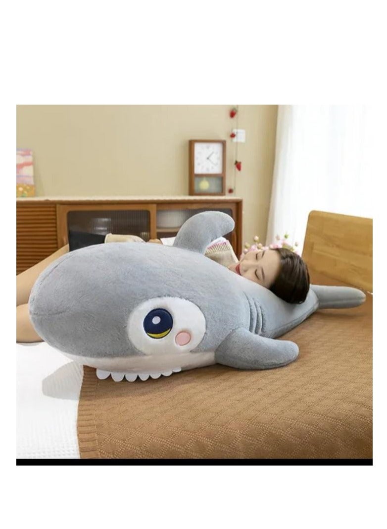 Magnolia Soft fur shark 60cm in size - Image 3