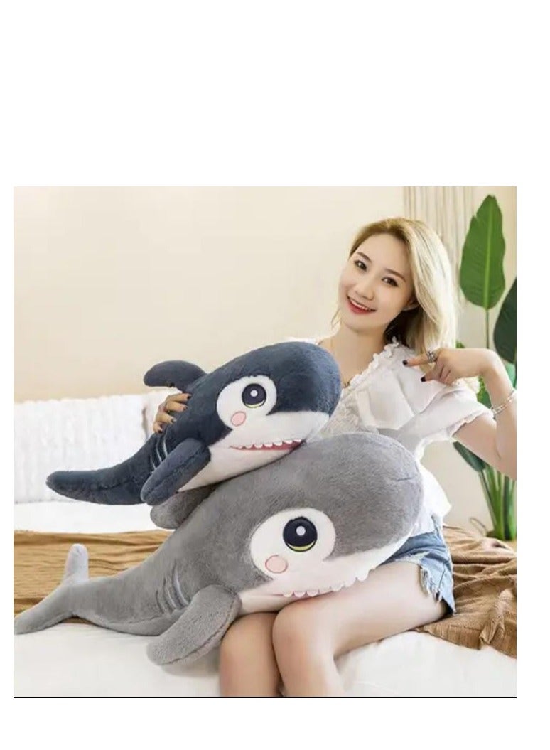 Magnolia Soft fur shark 60cm in size - Image 4
