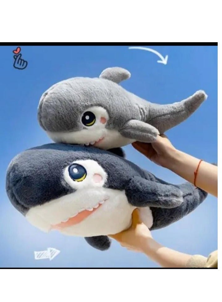 Magnolia Soft fur shark 60cm in size - Image 5