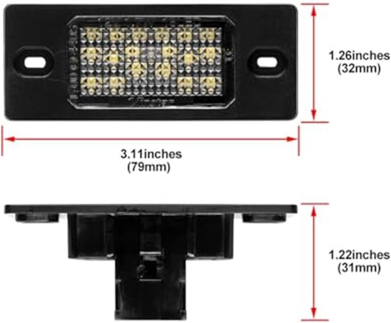 Wivplex White Canbus License Plate Lights for Cayenne 2002-2010 - Image 5