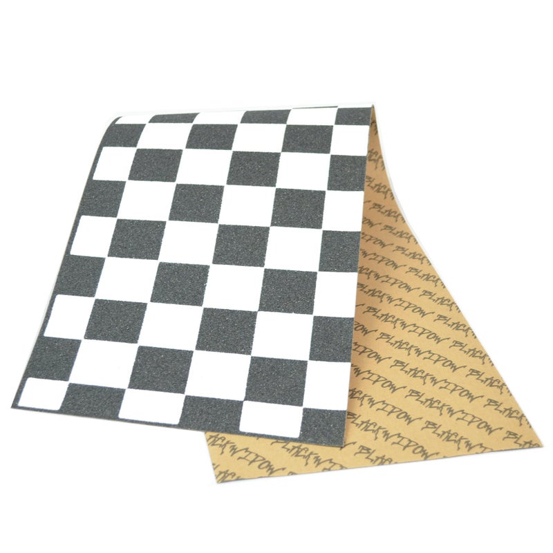 Black Widow BlackWidow Skateboard Grip Tape 9" x 33" Longboard Cruiser Grip Tape, and Scooter Griptape, Non Slip Skate Board Grip Tape Ease to Apply - Checker  - Image 3