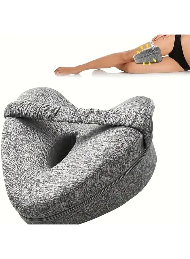 Blue Leg Pillow for Side Sleepers Ergonomic Sleep Alignment Comfort Support - Image 4