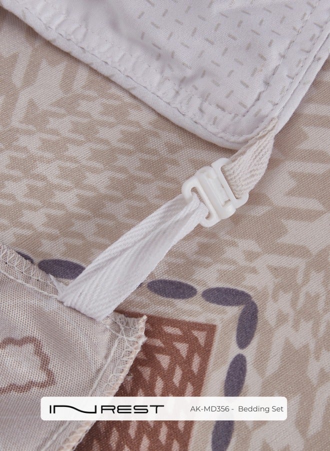 Inrest Home Inrest Nathan Duvet Cover Set (Without Filling) Microfiber 100% King Size 230x250 cm - 3 Pcs - Image 5