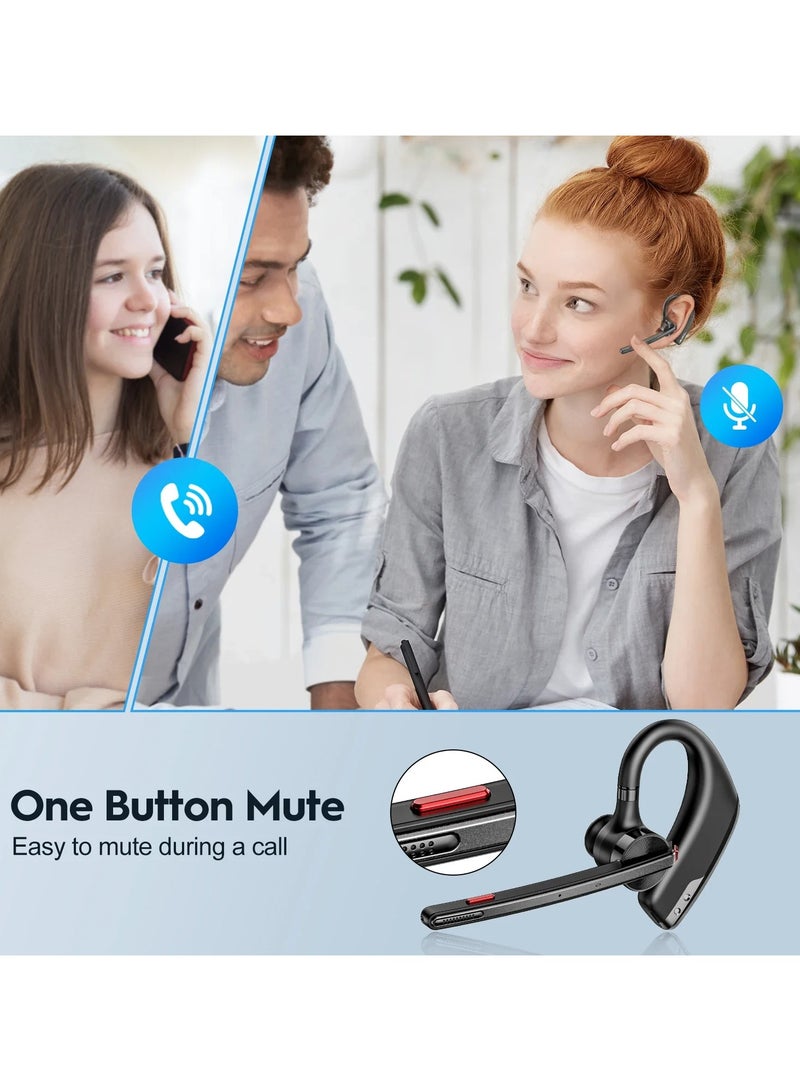 AROAQ Call Noise Reduction Ear-Hanging Wireless Bluetooth Headset Single Ear LED Digital Display - Image 2