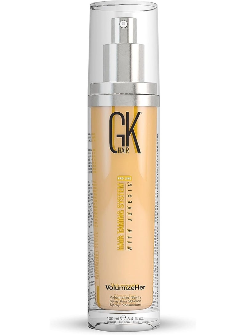 GK Keratin VolumizeHer Hair Spray, Anti-Frizz Hair Straightener, Heat Protectant Spray For Volume, Texture & Hold Paraben-Free, 100ml - Image 1