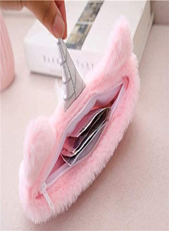 Neel® Unicorn Pouches for Girls Kids Toys Pencil Case Coin Purse Handbag Pouch Unicorn Designs Fur Soft Makeup Pouch for Girls Kids Random Collection (Pack of 2) - Image 5