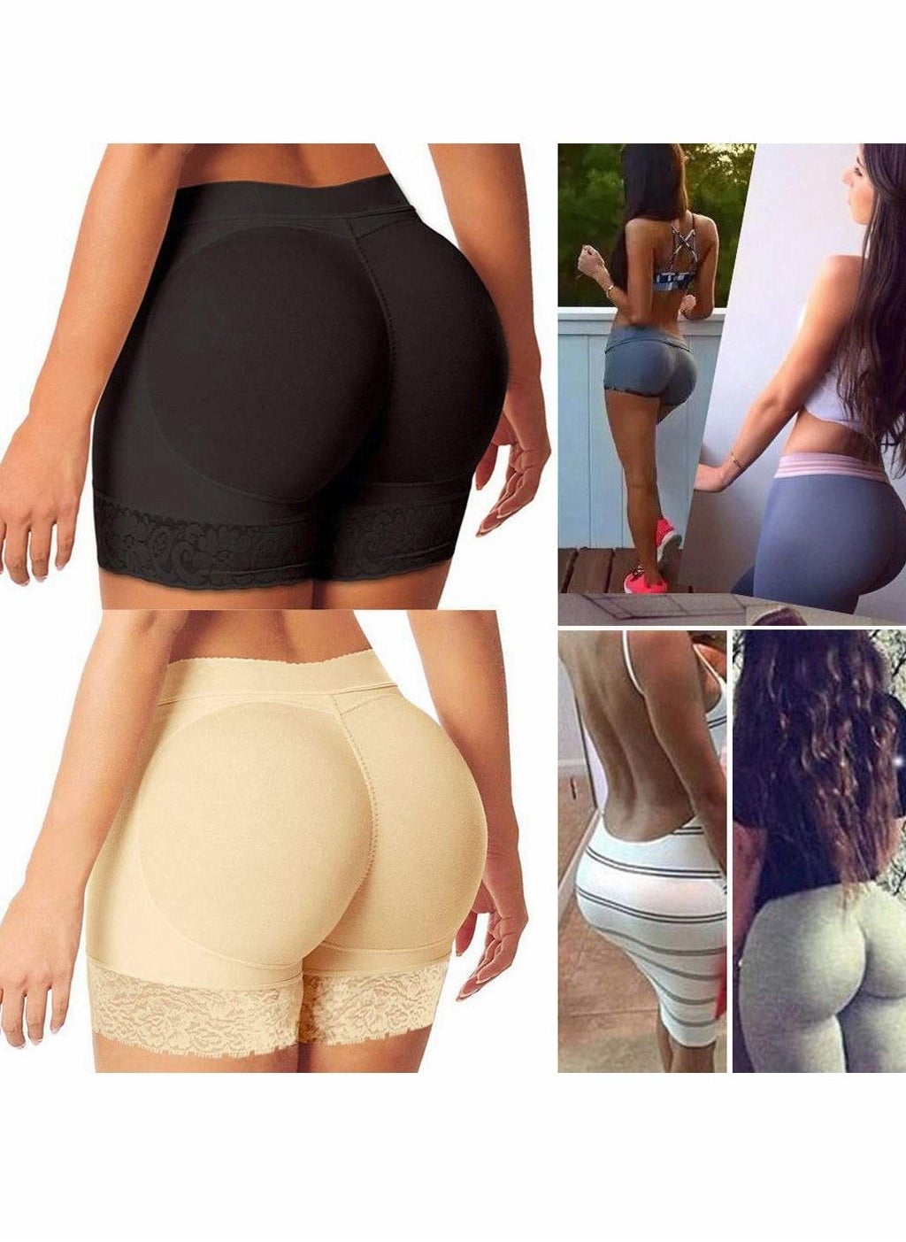 Excefore Fake Butt Pads for Women Bigger Butt Padded Underwear