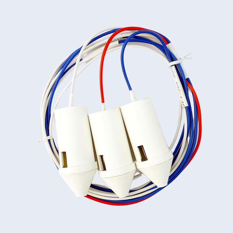 SensaSwitch SensaSwitch Raw Water Sensor Set for Full Low Level Sensing Three 3 Water Detector Probes Connected to Sensing Cord  - Image 1