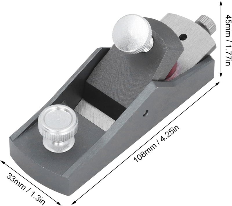Planer, Small Hand Planer, Manual Wood Trimming Plane, Flat Bottom Aluminum Alloy Tool for Woodworking Carpentry - Image 3