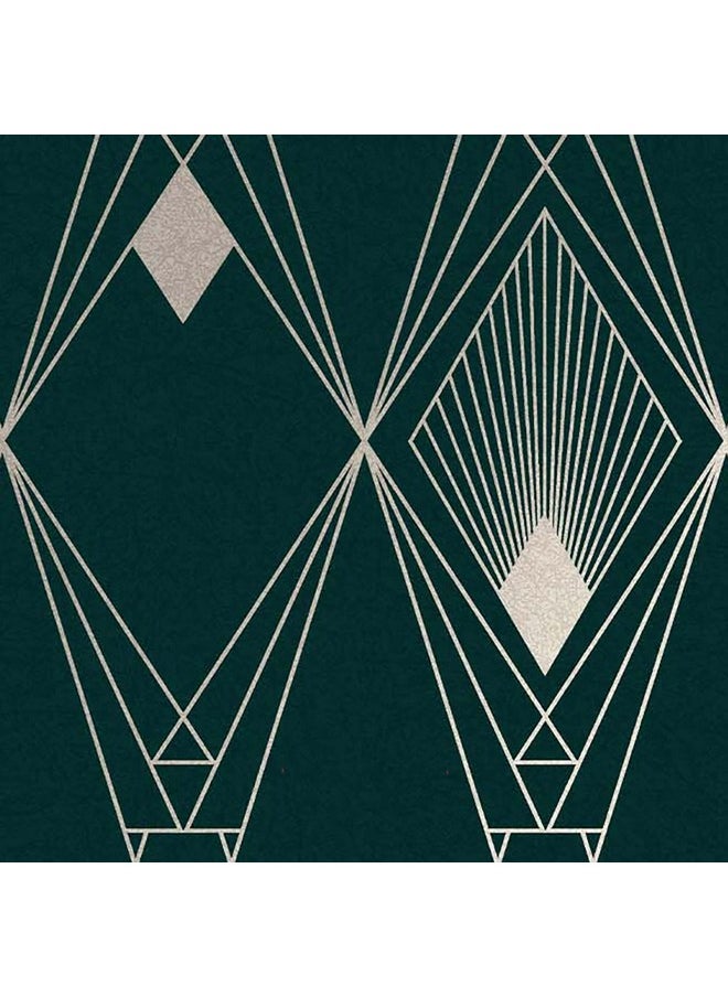 Next Deco Geometric Teal Removable Wallpaper  - Image 4