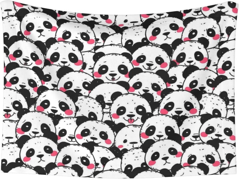 Small Panda 5 Print Dog Blanket Super Soft Pet Blanket (sizename) Velvet Double Sided Blankets Protection Couch for Dog Puppy Cat - Image 1