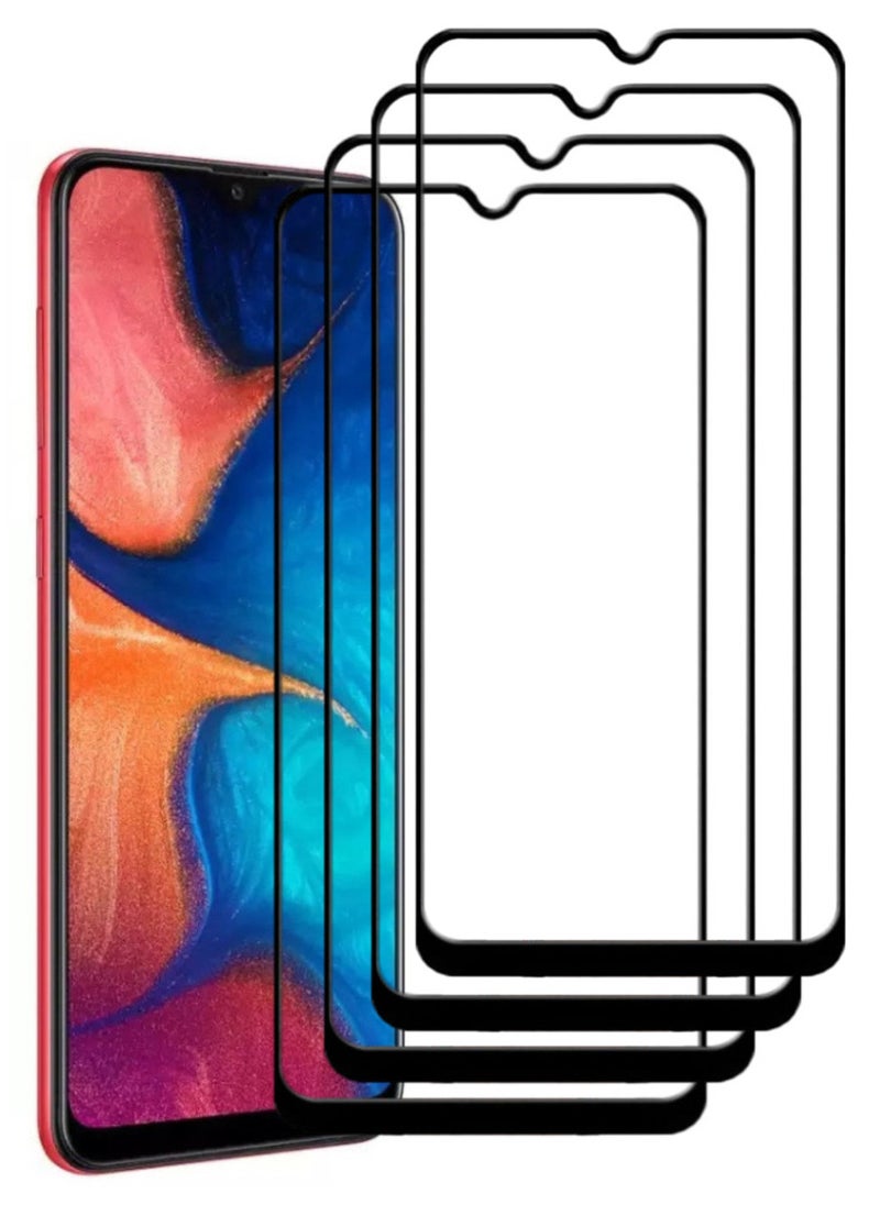 ACLIX 4 Pieces Antistatic ESD Dustproof Premium Quality High Definition Tempered Glass Screen Protector Designed For Samsung Galaxy A20 - Image 1