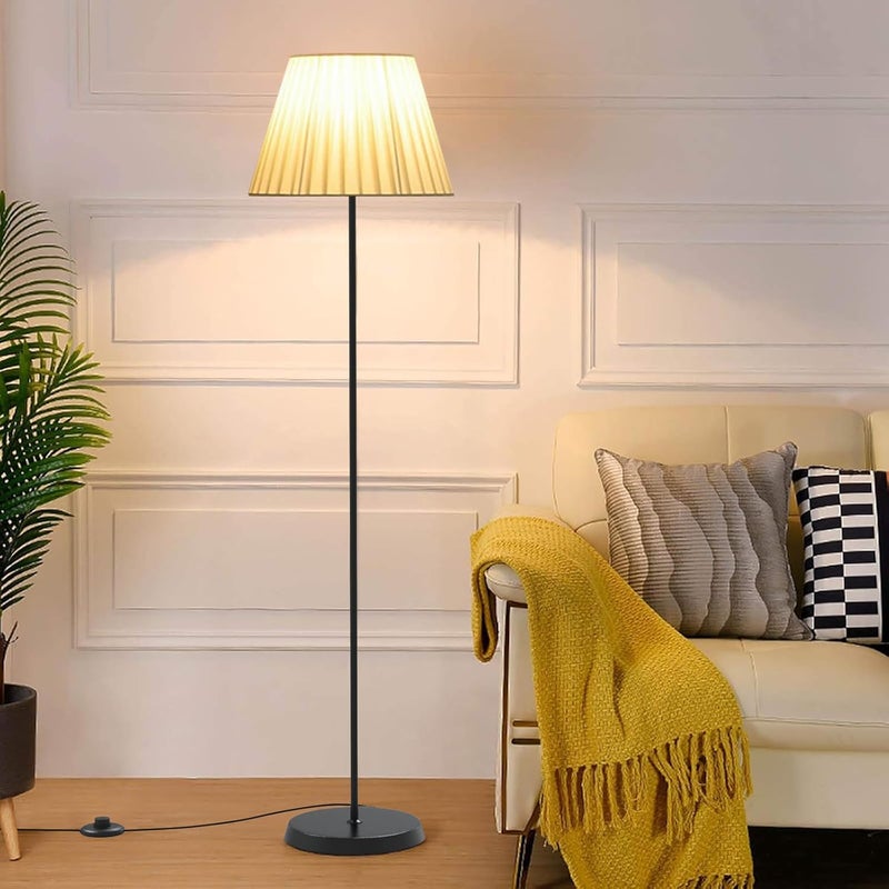 Snooe Floor Lamp, Modern Tall Floor Lamps for Living Room, Floor Standing Lamps Home Decor, Floor Lighting for for Bedroom, Study Room, Office (Black) - Image 1