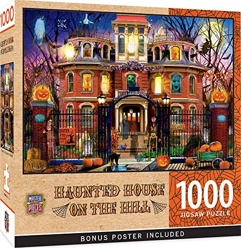 MasterPieces 1000 Piece Halloween Jigsaw Puzzle Haunted House on The Hill 1925x2675 - Image 1